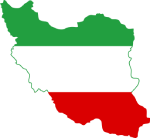 iran map flag